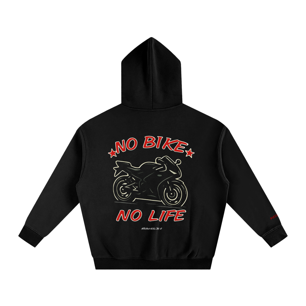 Oversize “NO BIKE NO LIFE” Hoodie